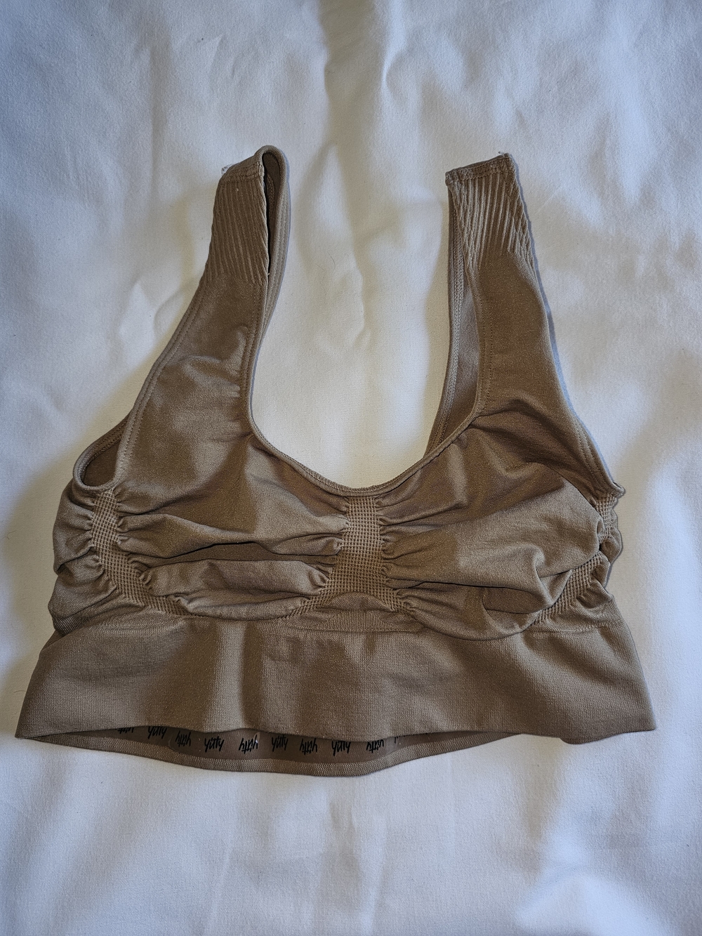 Yitty Seamless Ruched Bralette XS/S Brown Lounge Bra